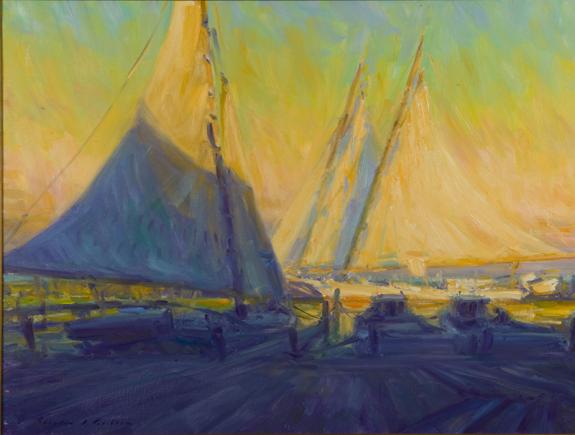 Drying Sails (Late Afternoon Tilghman)
